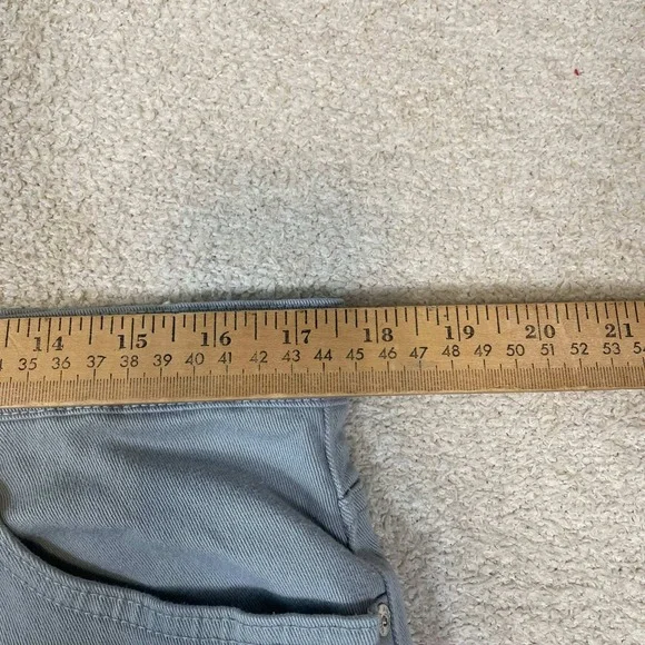 Gloria Vanderbilt Amanda High Rise Tapered Jeans Light Gray Women 16 Average - Picture 5 of 7